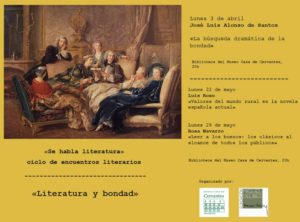 Cartel Ciclo Literatura y bondad. José Luis Alonso